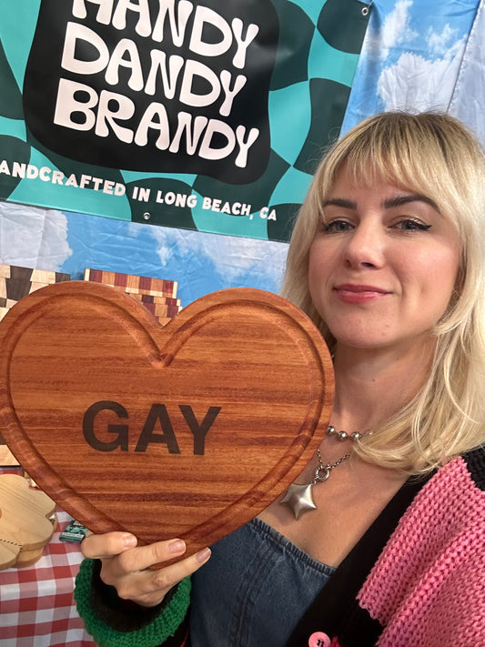 Customizable Candy Heart | Heart Shaped Cutting Board