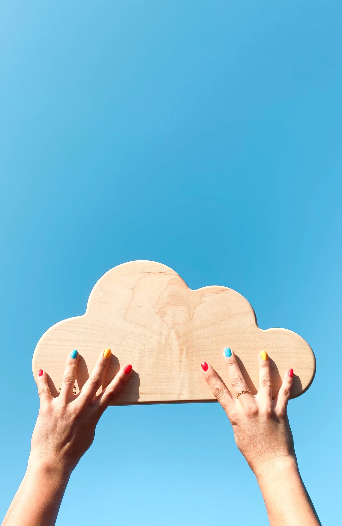 cloud shaped cutting board