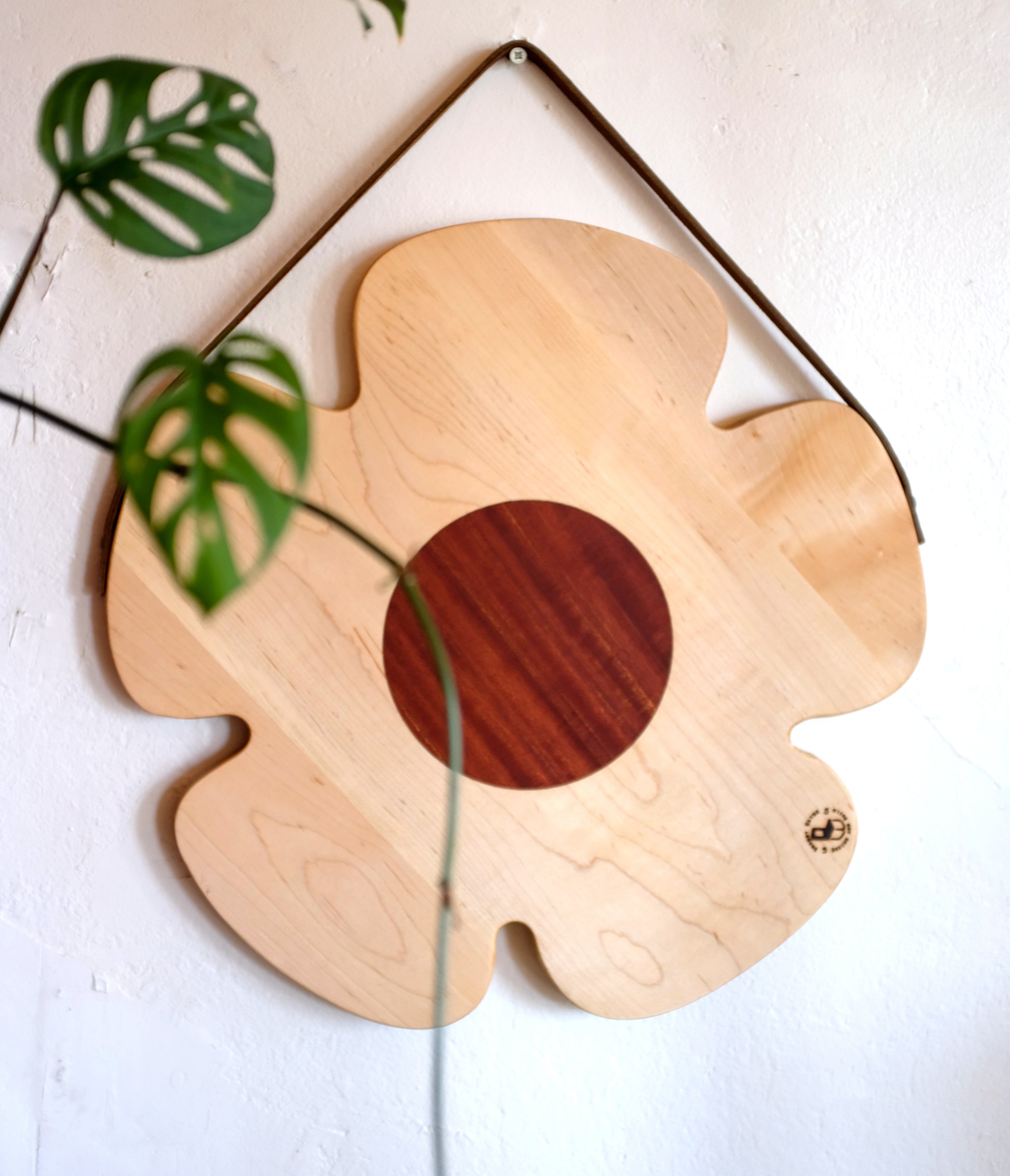 large flower cutting board