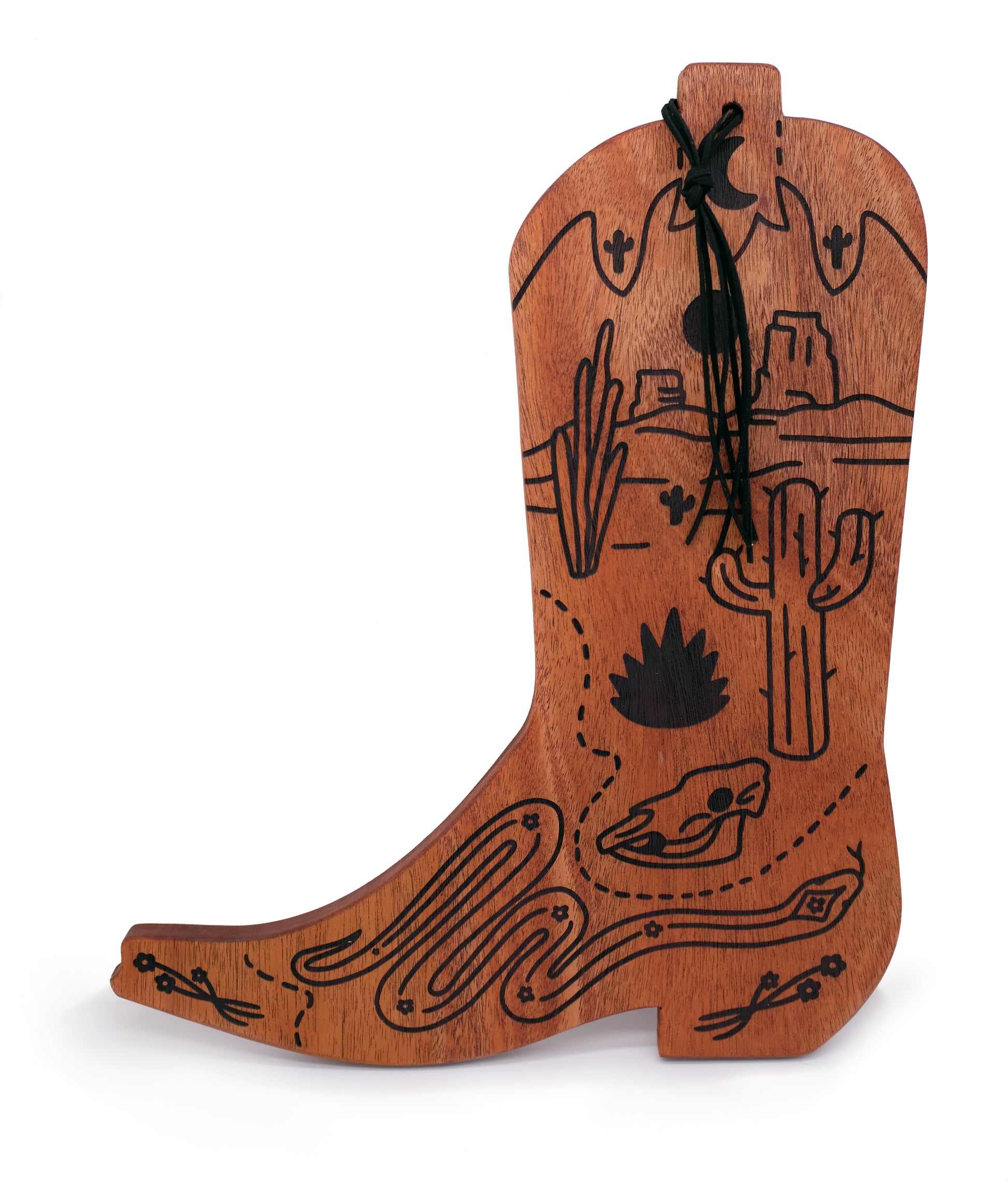 cowboy boot shaped charcuterie board