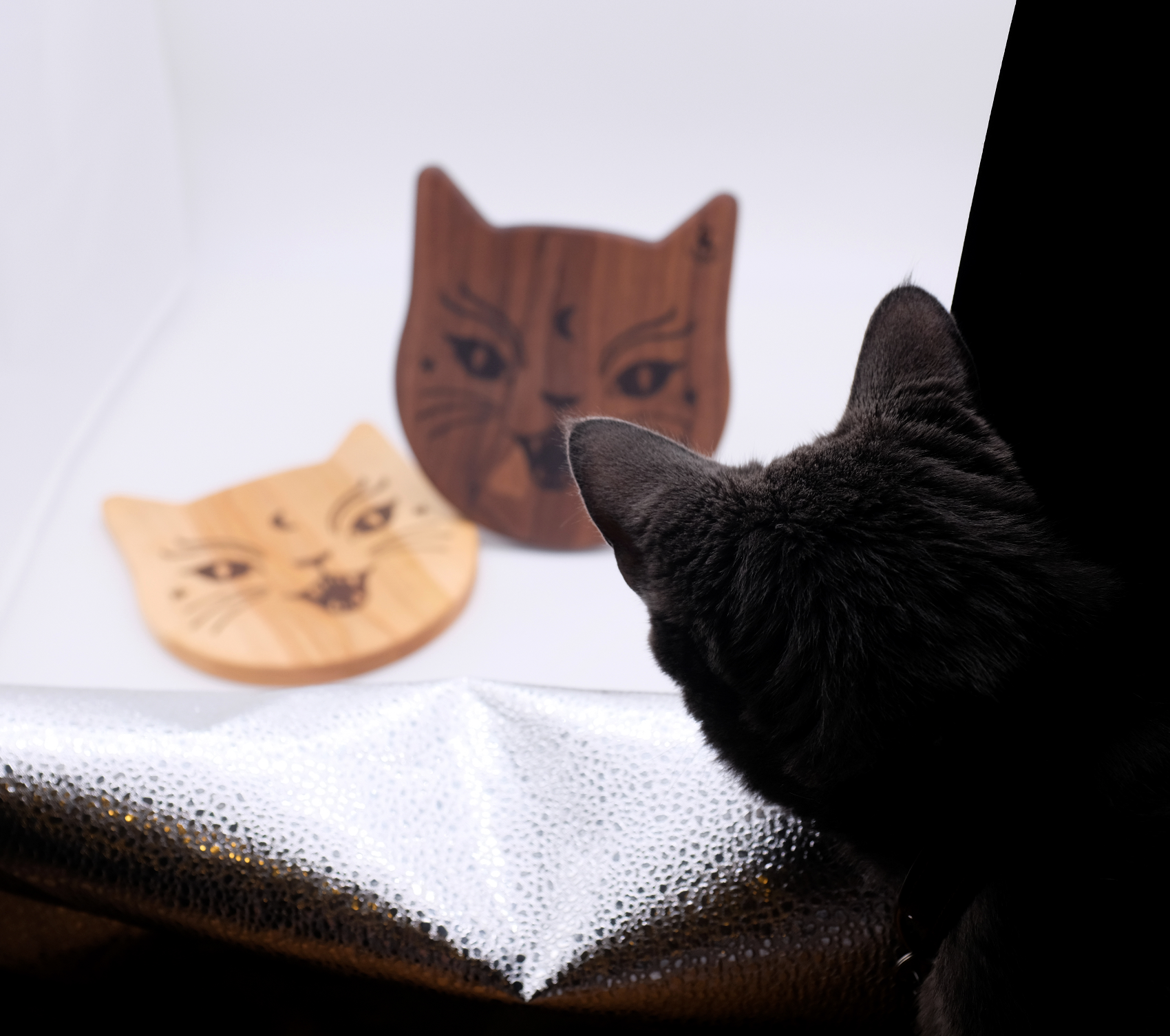 cat shaped cutting board