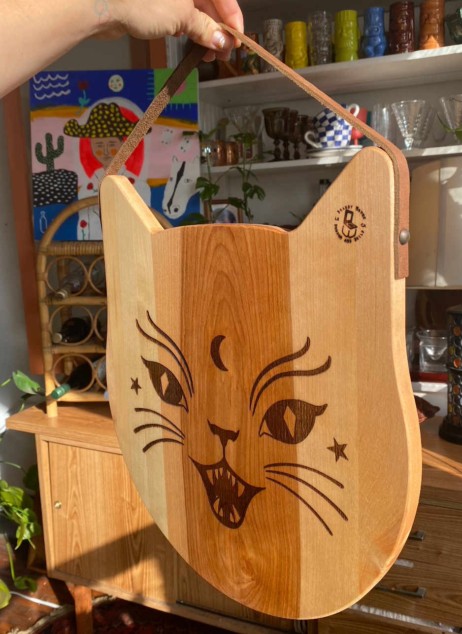 cat shaped cutting board