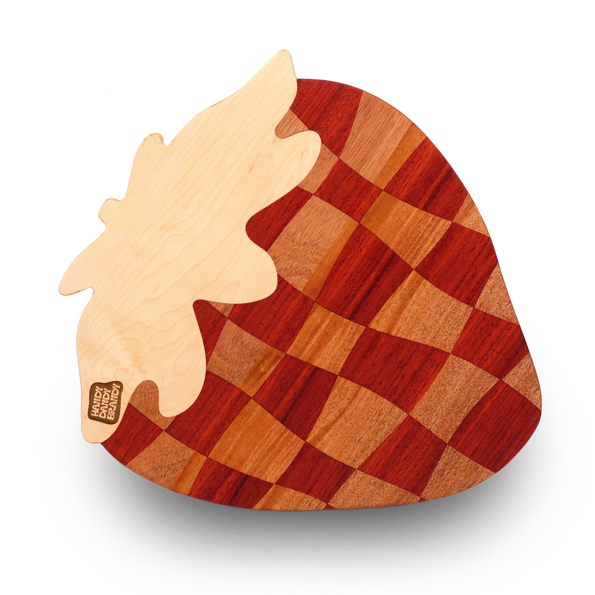 strawberry shaped cutting board