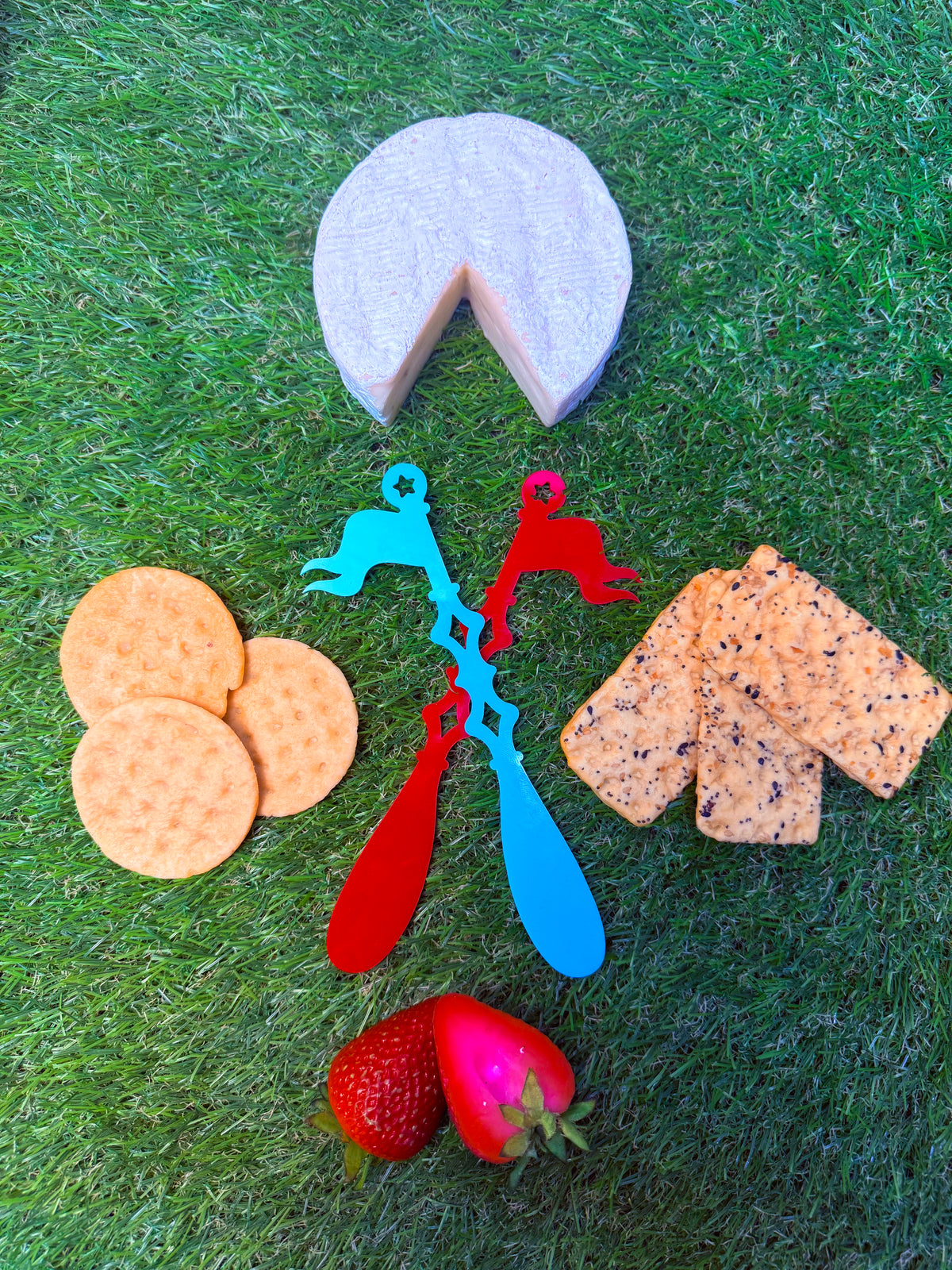 Flag Charcuterie Knife & Crudité Pick