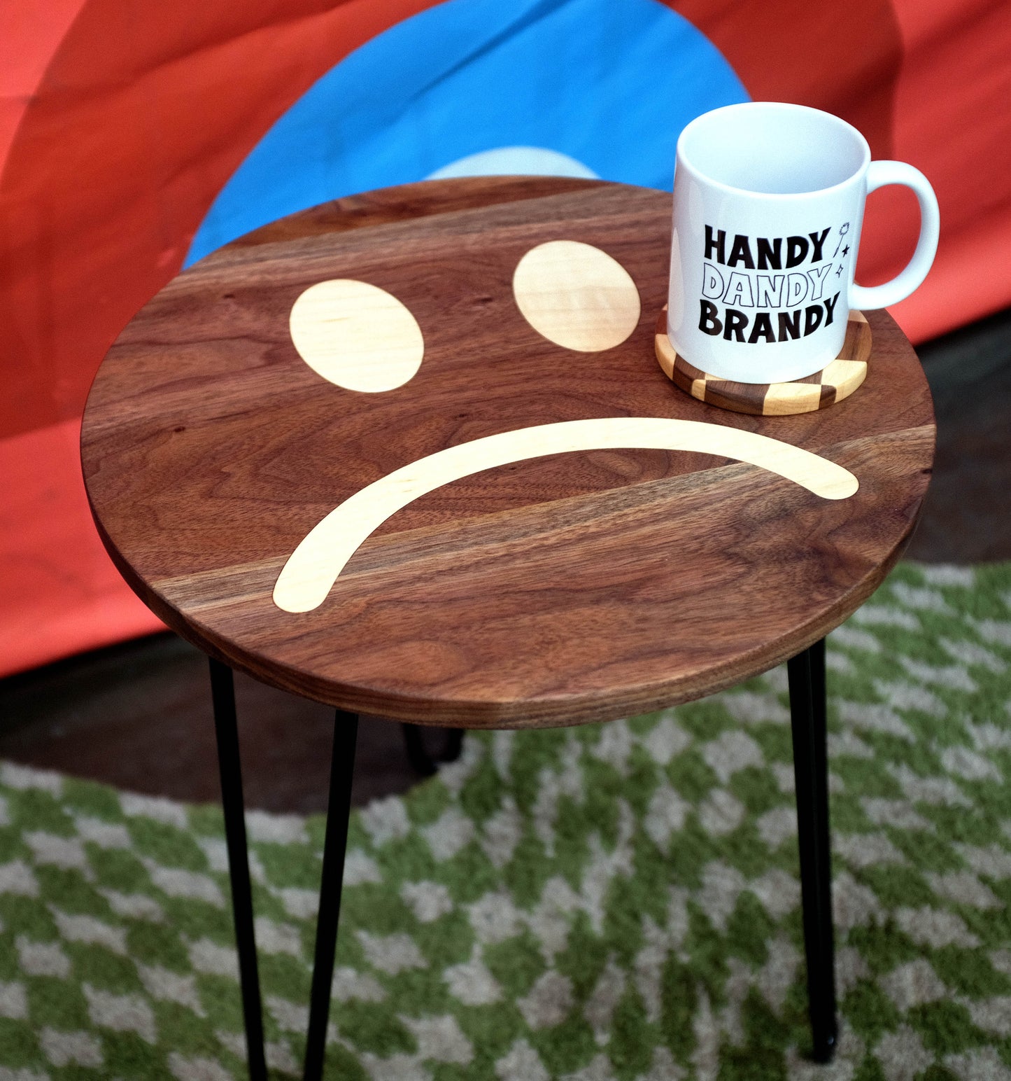 Happy and sad table set