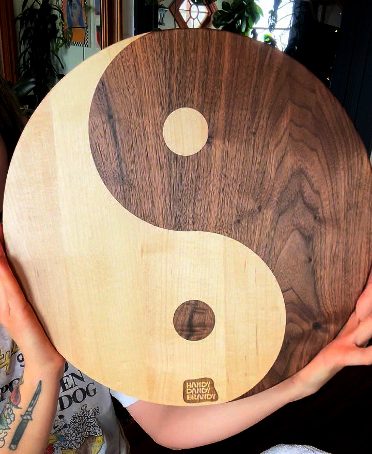 Yin Yang 15.5" Cutting & Charcuterie Board