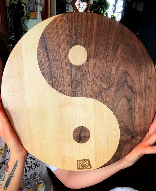 Yin Yang 15.5" Cutting & Charcuterie Board