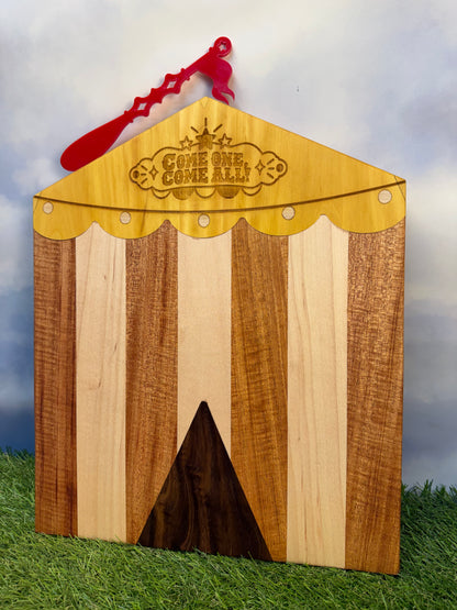 The Big Top | Circus Tent Cutting & Charcuterie Board