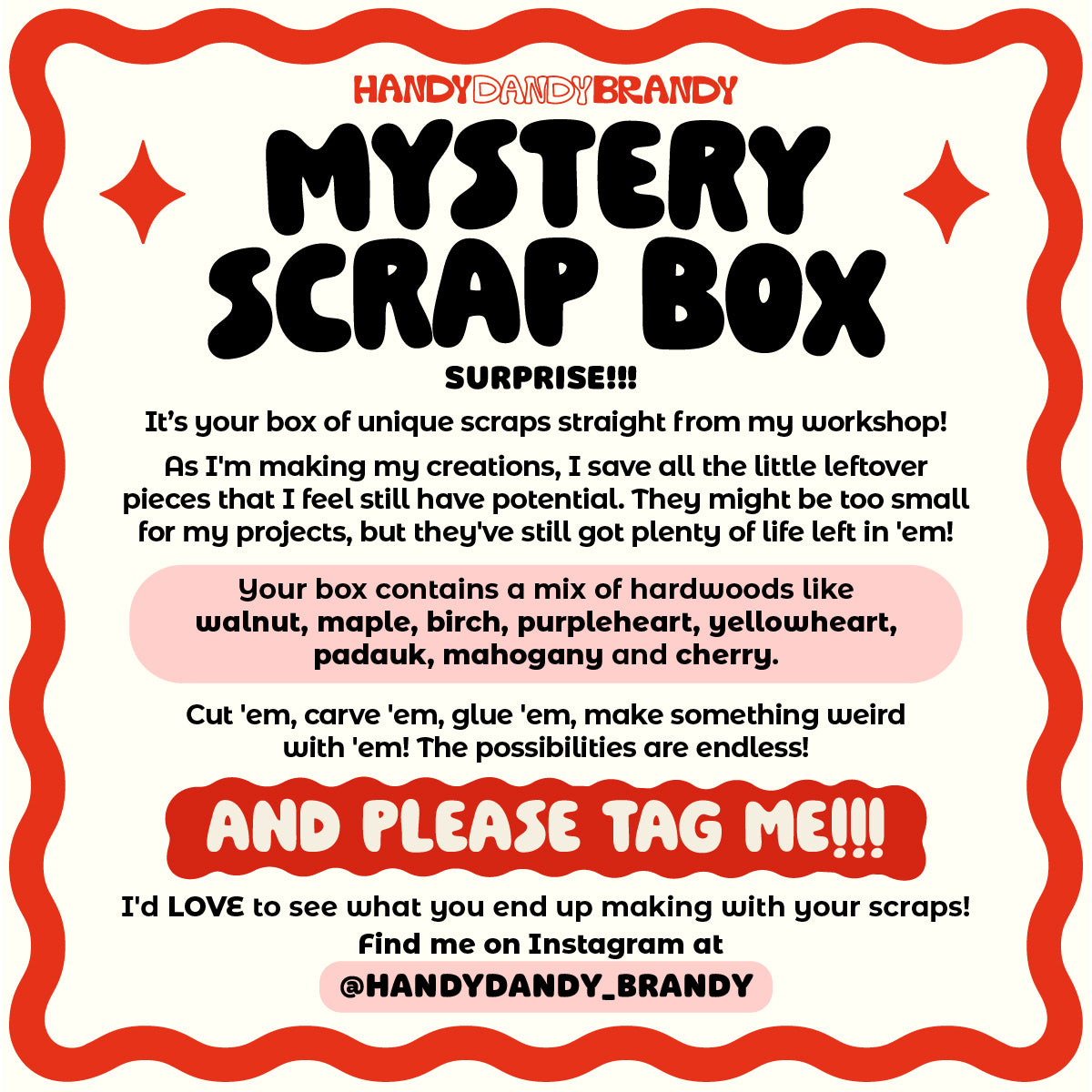 Mystery Hardwood Scrap Box