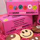 wooden coasters that look like cookies in maple and walnut