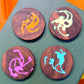 Messages from Mars | Walnut Coaster Set of 4