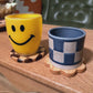 wooden coasters that look like cookies in maple and walnut