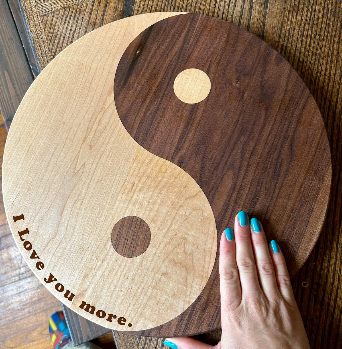 Yin Yang 15.5" Cutting & Charcuterie Board