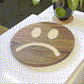 Bummer Suz’n™ | 16" Sad Face Lazy Susan