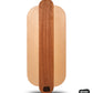 hot dog shaped cutting board made of mahogany and birch
