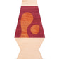 lava lamp shaped cutting board made of purpleheart, maple and mahogany