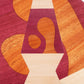 lava lamp shaped cutting board made of purpleheart, maple and mahogany