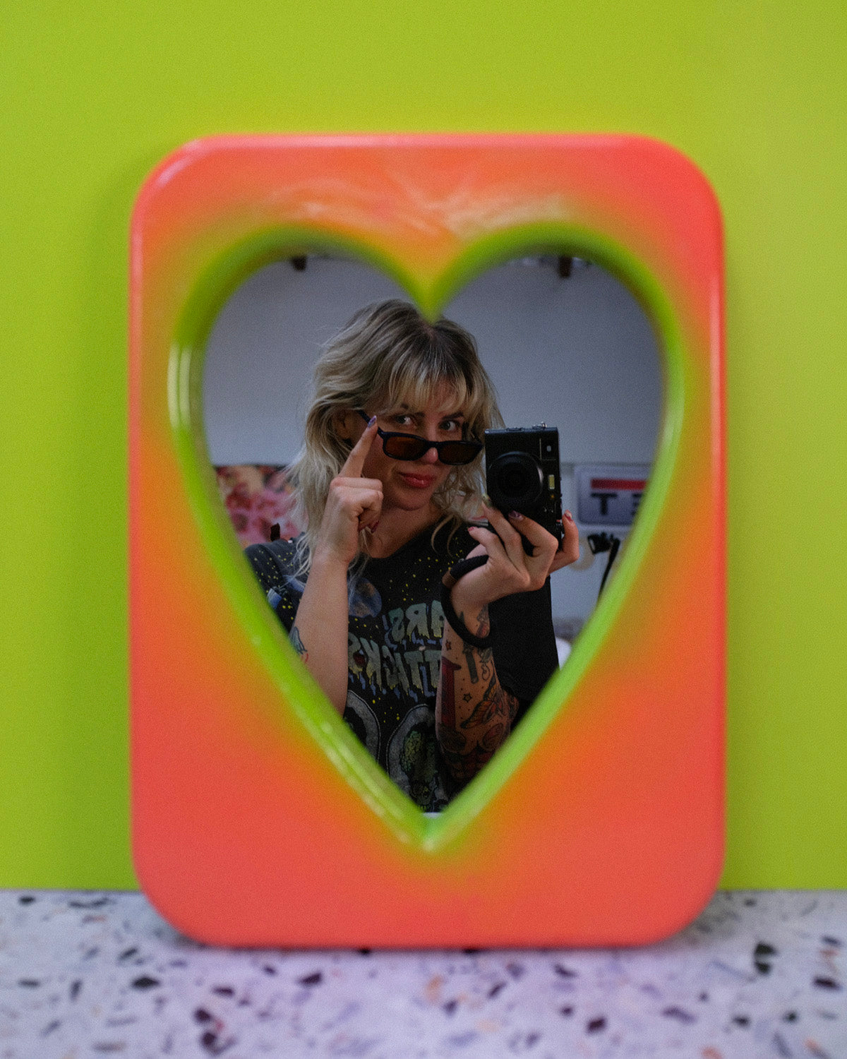 Neon Sunset Mirror *SMALL SCRATCH*
