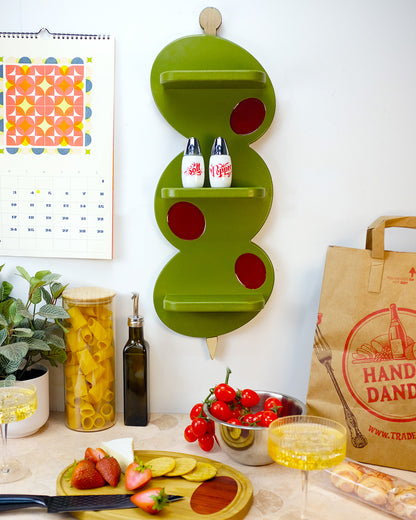 Olive Wall Shelf | Kitchen & Bar Decor (Will return SOMEDAY)