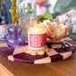 Purpleheart Suz’n™ | 14" Purpleheart Checkered Lazy Susan