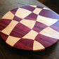 Purpleheart Suz’n™ | 14" Purpleheart Checkered Lazy Susan