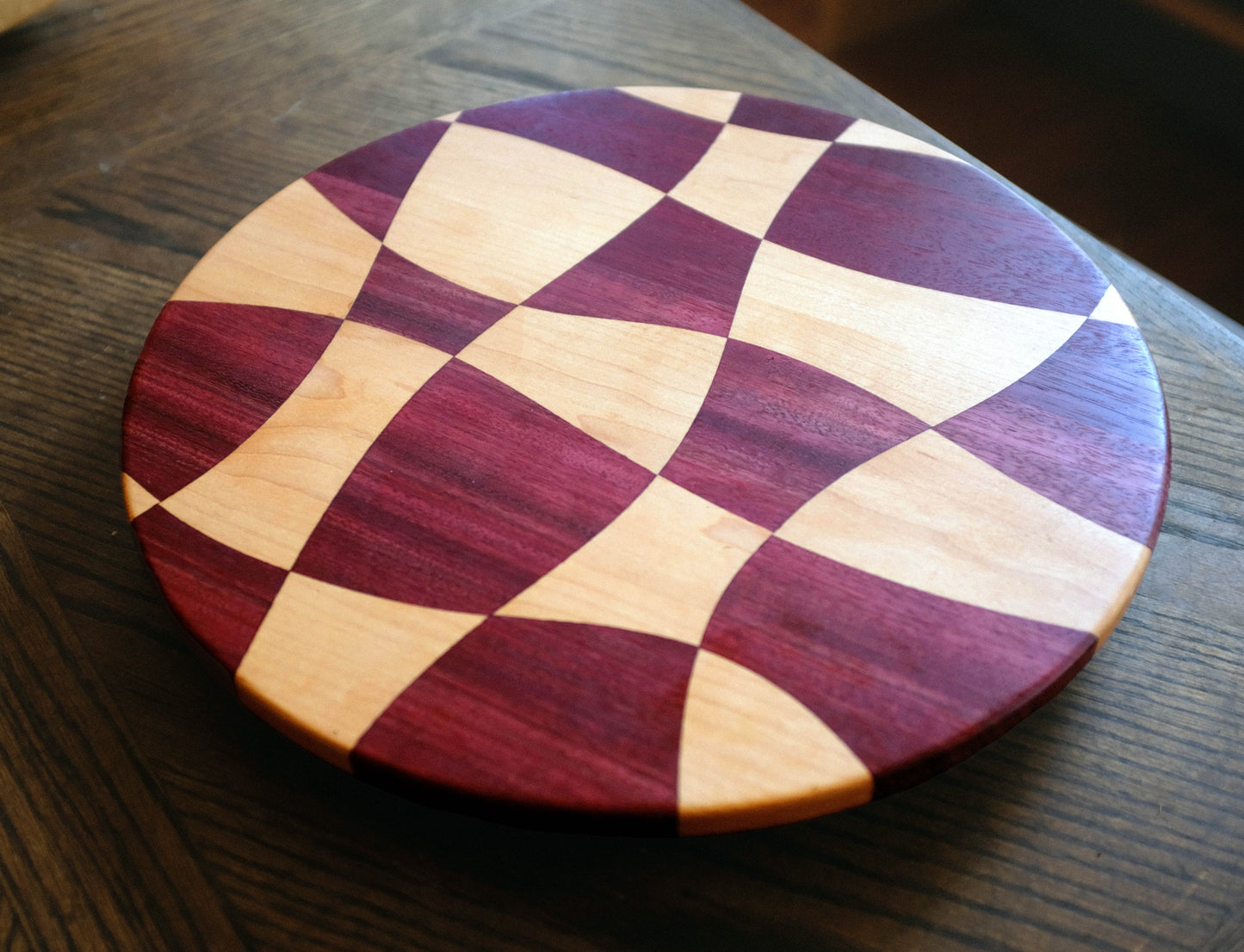 Purpleheart Lazy Susan