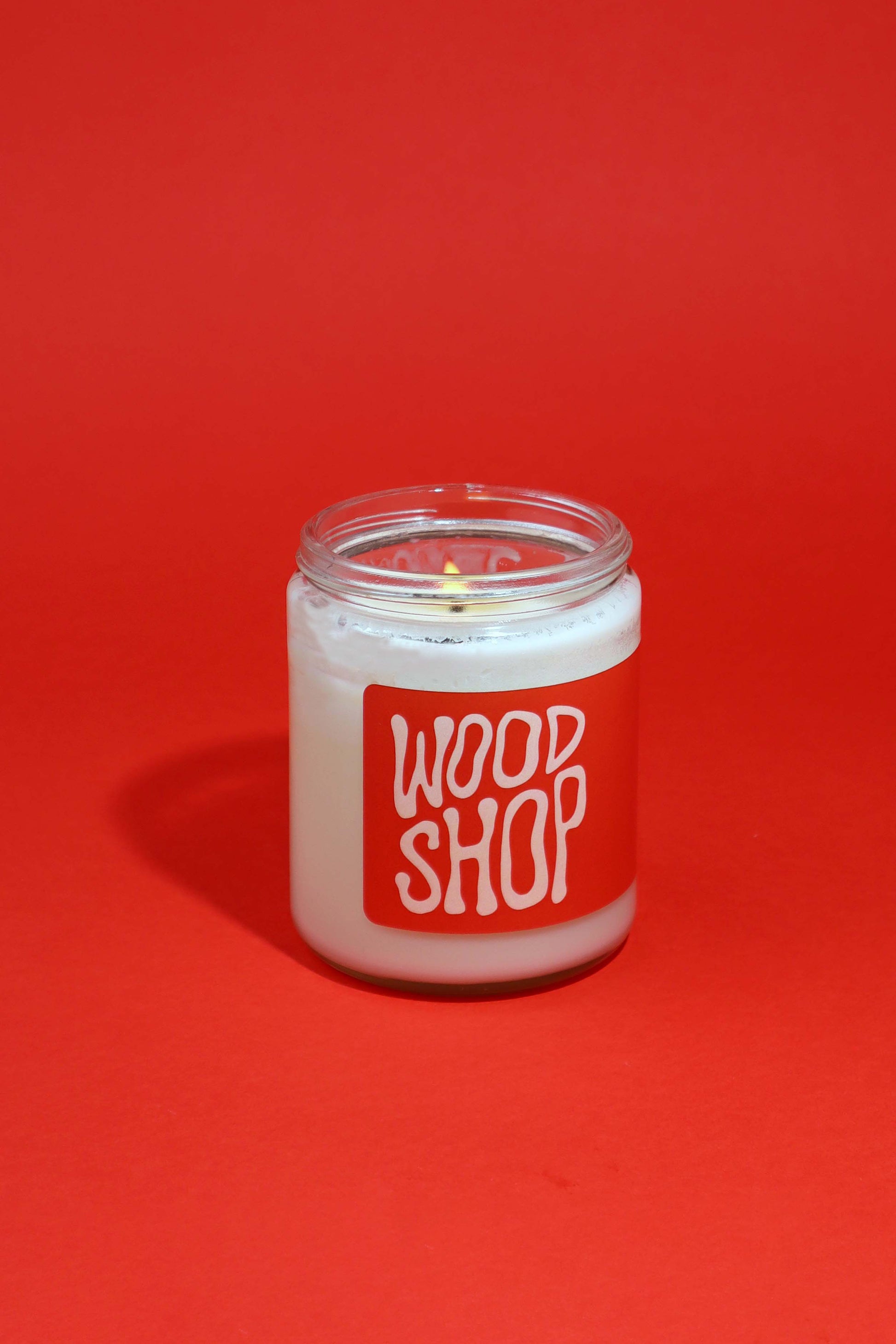 wood shop scented candle