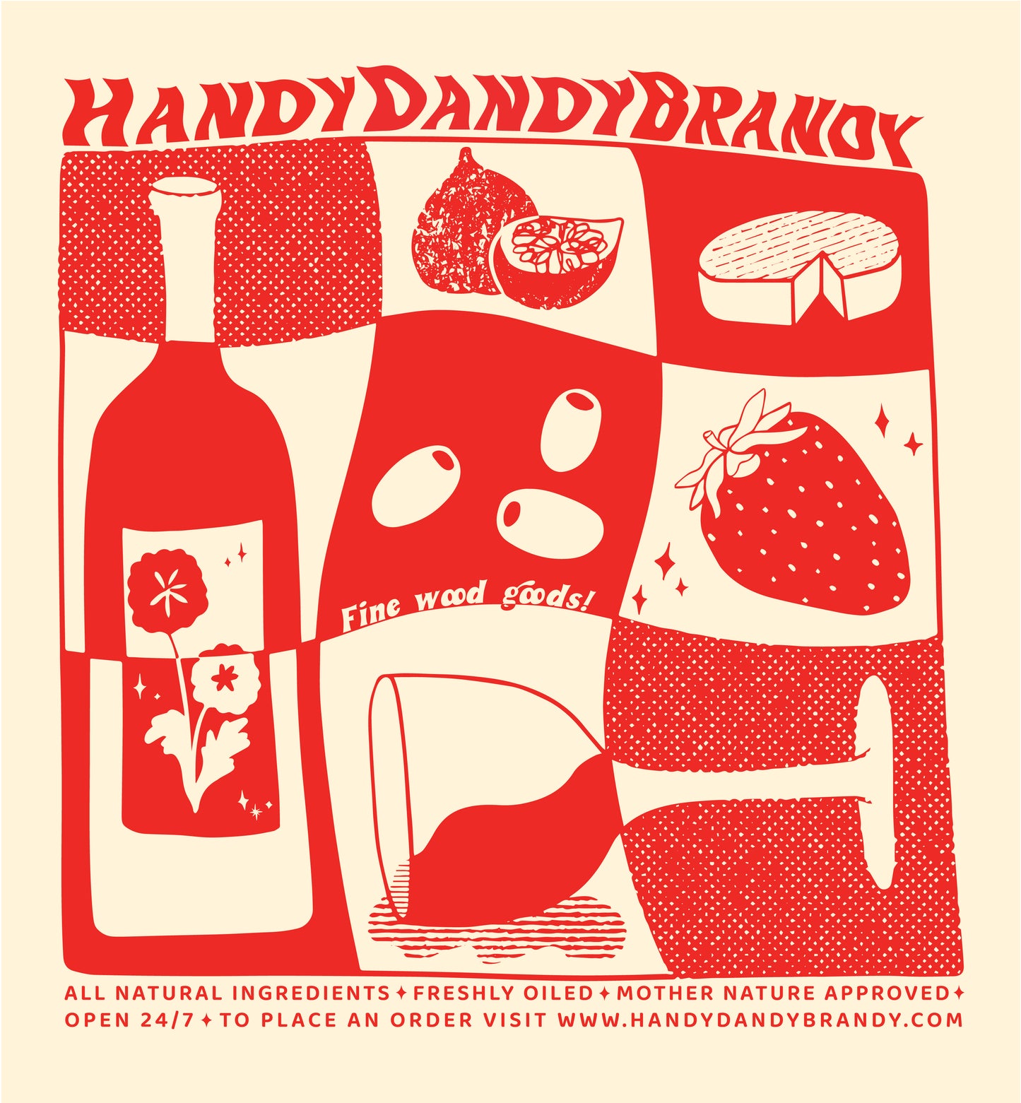 handy dandy brandy tote bag