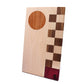 cutting board made of various wood types
