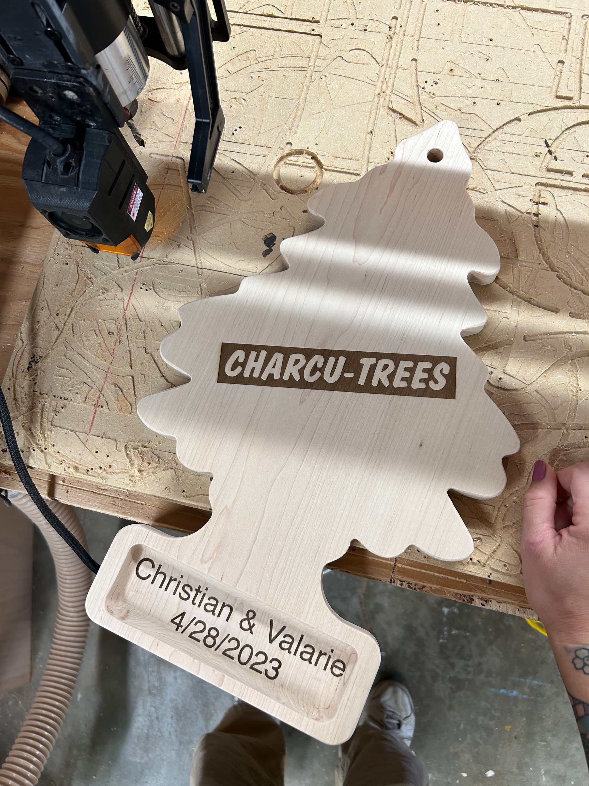tree shaped charcuterie board