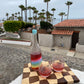 wavy checkered cutting board