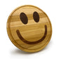 smiley face shapes cutting board made of poplar