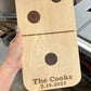 domino shaped cutting board made of maple