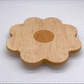 flower lazy susan made of maple and cherry