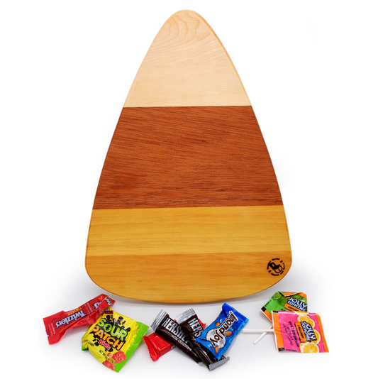 candy corn shaped cutting board