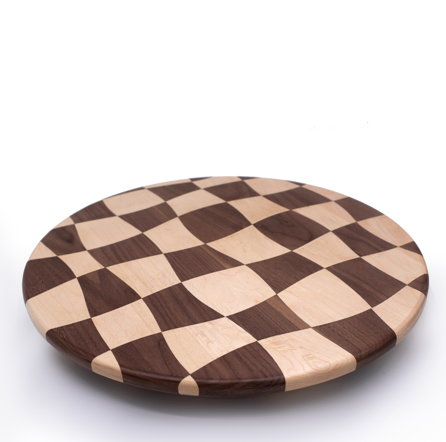 wavy checkered lazy susan