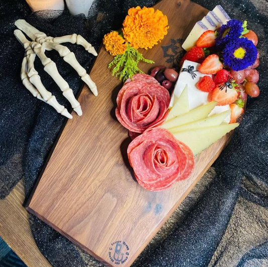 coffin shaped cutting board