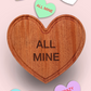 candy heart shaped cutting board