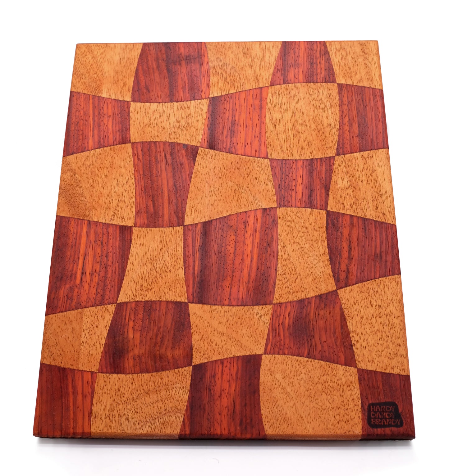 wavy checkered cutting board