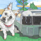 hand drawn pet portrait