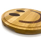 smiley face shapes cutting board made of poplar